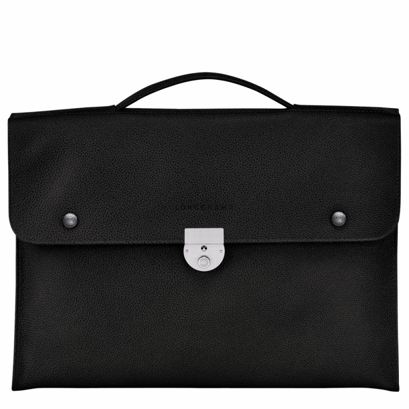 Black Longchamp Le Foulonne S Women's Briefcase Bags
